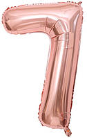 Фольгована цифра КНР 40"(100 см) Рожеве золото 7