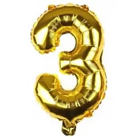 Фольгована цифра КНР 16" (40 см) Золото 3