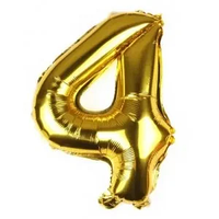 Фольгована цифра КНР 16" (40 см) Золото 4