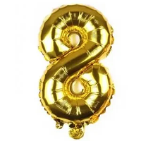 Фольгована цифра КНР 16"(40 см) Золото 8