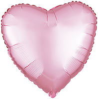 Фольгована кулька Flexmetal 18"(45 см) Серце сатин рожеве