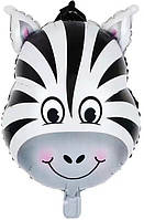 Фольгованиа кулька КНР (62х92 см) Зебра (голова) велика