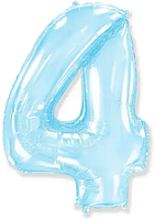 Фольгована цифра Flexmetal 40"(100 см) Пастель блакитна 4