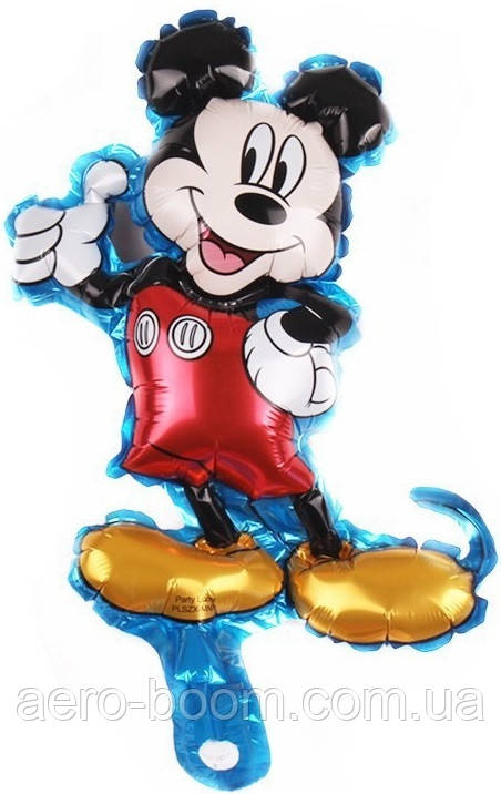 Фольгована кулька міні-фігура КНР (24х42 см) Міккі Маус, фото 1