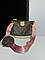 Шкіряна жіноча сумочка пошет Multi Pochette Brown/Pink коричнева, фото 6