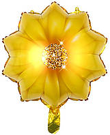 Фольгована кулька КНР 18"(45 см) Квітка жовта