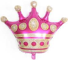 Фольгована кулька КНР (70 см) Корона малинова