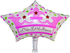 Фольгована кулька КНР (70 см) Корона рожева