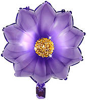 Фольгована кулька КНР 18"(45 см) Квітка фіолетова