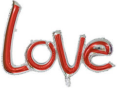 Фольговані літери КНР (110х47 см ) "LOVE"