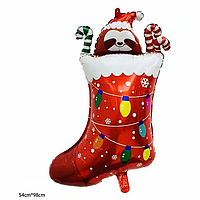 Фольгована кулька КНР (654х98 см) Чобіт новорічний