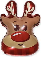 Фольгований кулька КНР (84х39 см) Олень голова