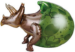 Стояча фігура фольгована КНР (70х43 см) Динозавр яйце трицератопса