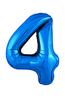 Фольгована цифра 16"(40 см) КНР 4 синя