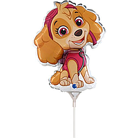 Фольгована кулька міні-фігура Grabo 14" (20х28 см) Щенячий патруль Скай