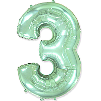 Фольгована цифра Flexmetal 40"(100 см) М'ятна 3