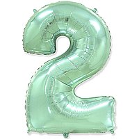 Фольгована цифра Flexmetal 40"(100 см) М'ятна 2