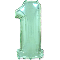 Фольгована цифра Flexmetal 40"(100 см) М'ятна 1
