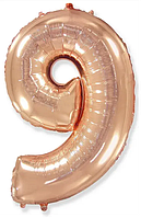 Фольгована цифра Flexmetal 32"(80 см) Рожеве золото 9