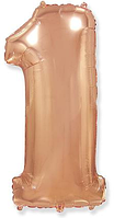 Фольгована цифра Flexmetal 32"(80 см) Рожеве золото 1