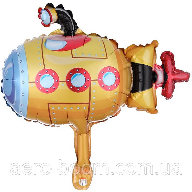 Фольгована кулька міні-фігура КНР (25х54 см) Субмарина, фото 1