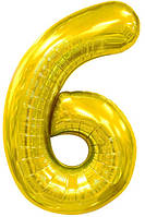 Фольгована цифра КНР 40"(100 см) Золото 6