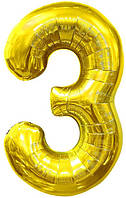 Фольгована цифра КНР 40"(100 см) Золото 3