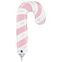 Фольгована кулька міні-фігура Grabo (15х29 см) Льодяник рожевий