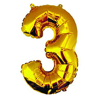 Фольгована літера КНР 14"(36 см ) золото "З"