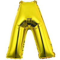 Фольгована літера КНР 14"(36 см ) золото "Л"