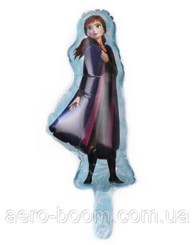 Фольгована кулька міні-фігура КНР (42х27 см) "Холодне серце" Анна, фото 1