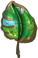 Фольгована кулька КНР (75х63 см) Лист монстери тропічний