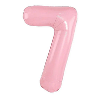 Фольгована цифра КНР 32"(80 см) Пастель рожева 7