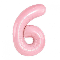 Фольгована цифра КНР 32"(80 см) Пастель рожева 6