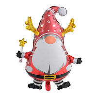 Фольгована кулька КНР (73х60 см) Гном червоний