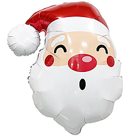 Фольгована кулька КНР (78х87 см) Санта (голова)