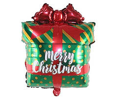 Фольгована кулька КНР (46х69 см) Подарунок зелений