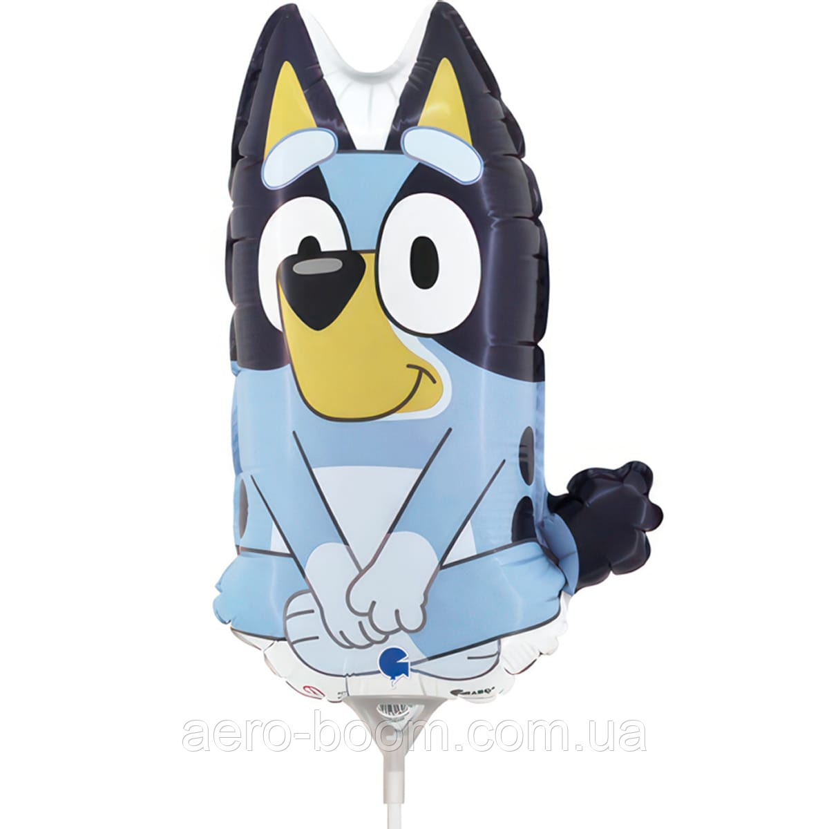 Фольгована кулька міні-фігура Grabo 14"(32х19 см) Собачка Блуї - Bluey, фото 1