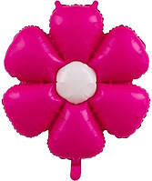 Фольгована кулька КНР (70x70 см) Квітка ромашка макарун фуксія