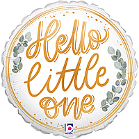 Фольгована кулька міні-фігура Grabo 9"(23 см) Коло "Hello little one"