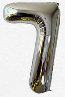 Фольгована цифра Flexmetal 40"(100 см) Slim срібло 7