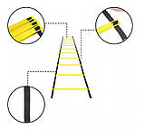 Набір з 3 товарів: футбольний комплект лестниця ворітниця скакалка колесо для пресу координаційна лестниця Pro, фото 2