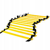 Набір з 3 товарів: футбольний комплект лестниця ворітниця скакалка колесо для пресу координаційна лестниця Pro, фото 7