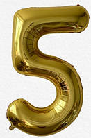 Фольгована цифра Flexmetal 40"(100 см) Slim золото 5