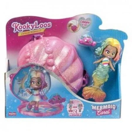 Набір з 2 шт. Kookyloos Kooky лялька-русалка Mermaids Coral