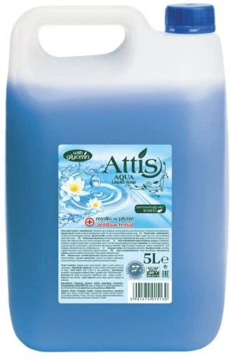 Набір з 3 шт. Антибактерійне рідке мило 5л Attis, фото 1