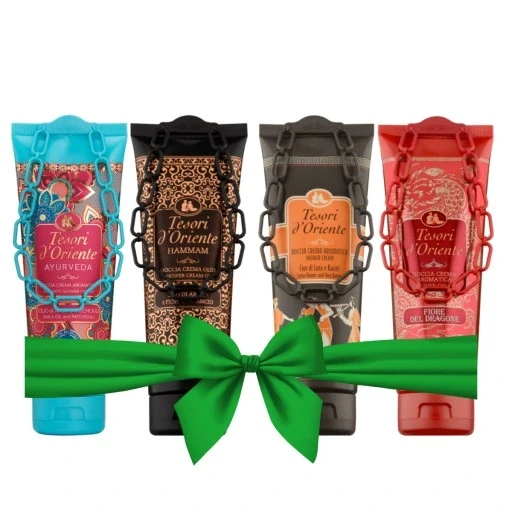 Товари D'oriente гель для душу аюрведа 250 мл набір гелей 4 шт. мл: аюрведа дракон хаммам лотос, фото 1