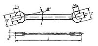 Ключ гаечный рожковый 11х13. ГОСТ 2839-80.