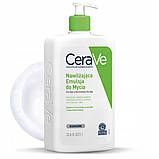 Cerave зволожуюча емульсія для миття 1л для нормальної та сухої шкіри, фото 2