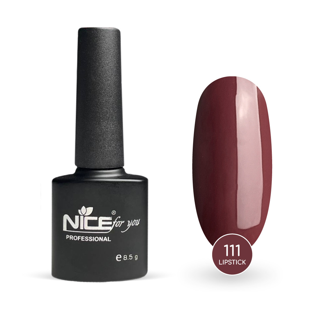 Гель-лак Nice for you Lipstick Basic №111 Виноградний 8.5 г
